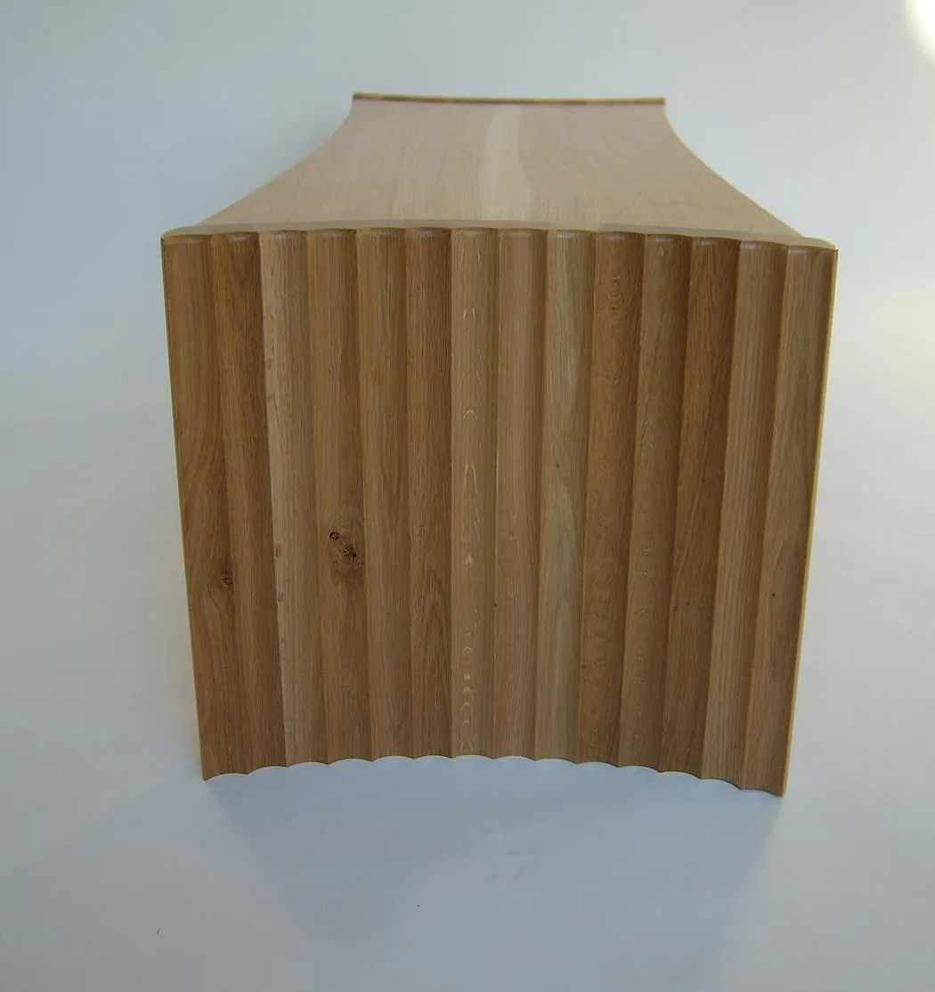 fluted table